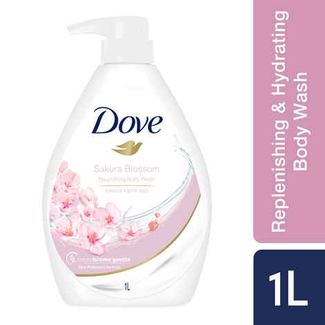 Buy Dove Refreshing Sakura Blossom Body Wash with Himalaya Pink Salt for Replenished Skin, 1 L - Purplle