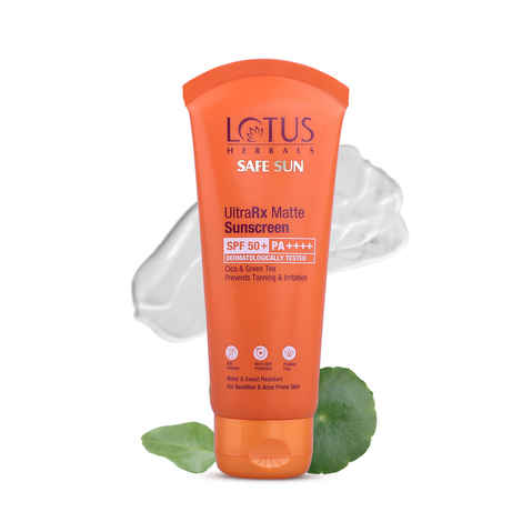Buy Lotus Herbals UltraRX matte sunscreen SPF 50+ PA++++|For Sensitive and acne prone skin|Dermatologically tested|50g - Purplle