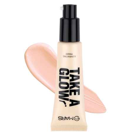 Buy MARS Take a Glow Illuminating Primer | Blurs Pores | Dewy Finish Primer for Face Makeup (30 ml) (01-MOON GLOW) - Purplle