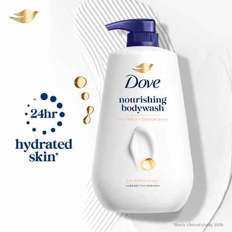 Buy Dove Nourishing Bodywash with Triple Hydration Serum, 825 ml - Purplle