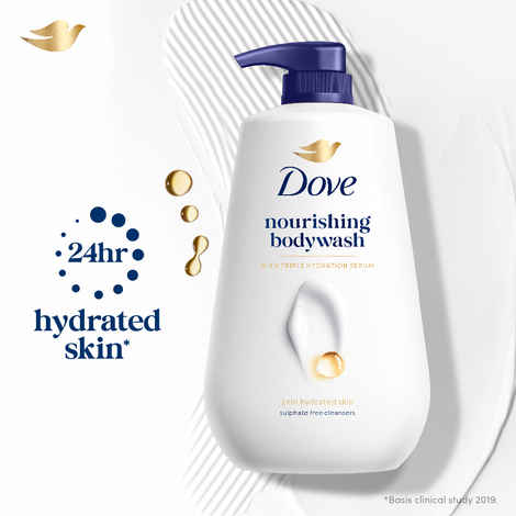 Buy Dove Nourishing Bodywash with Triple Hydration Serum, 825 ml - Purplle