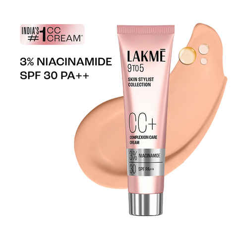Buy Lakme 9 to 5 CC Cream Beige with 3% Niacinamide Complex SPF 30 PA++ | (30 gm) - Purplle