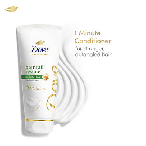 Buy Dove Hair Fall Rescue Hair Conditioner with Sunflower Oil and Moisture Lock Technology, For Hair Fall Control and Silky, Smooth Hair, 335 ml - Purplle