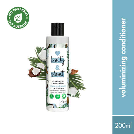 Buy Love Beauty Planet Coconut Water and Mimosa Flower Paraben Free Volume and Bounty Conditioner, 200 ml - Purplle