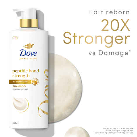 Buy Dove Peptide Bond Strength Shampoo | 650 ml - Purplle