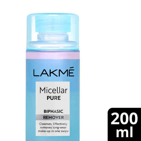 Buy Lakme Micellar Water Bi-Phasic Remover for Makeup Removal |Removes Dirt & Impurities|200 ml - Purplle
