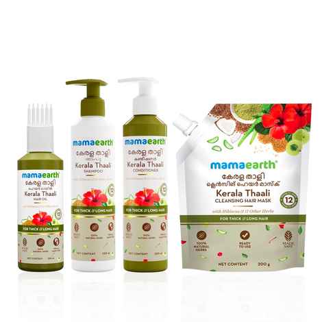 Buy Mamaearth Kerala Thaali 4-Step Hair Care Combo (Combo of 4) - Purplle