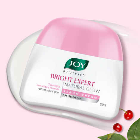Buy Joy Revivify Bright Expert Natural Glow Brightening Serum Face Cream SPF-25, PA+++ (50 ml) - Purplle
