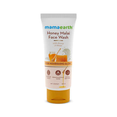 Buy Mamaearth Honey Malai Face Wash with Honey & Malai For Nourishing Glow - 100 ml - Purplle