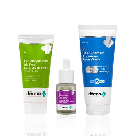 Buy The Derma Co. Sali Trio ( Face Wash + Face Moisturizer + Face Serum) - Combo of 3 - Purplle
