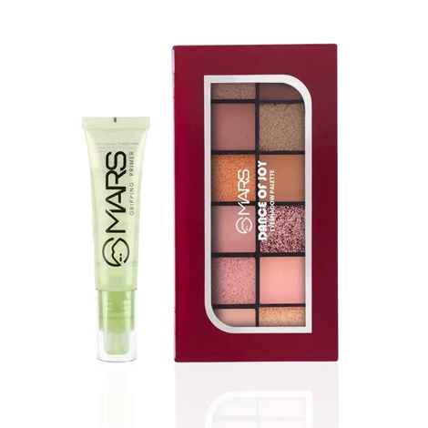 Buy MARS Prep Essential Duo - MARS Glow O' Clock Gel Primer for Face Makeup 30 ml , MARS 12 Shades Dance of Joy Eyeshadow Palette 13.2 gm Combo of 2 - Purplle