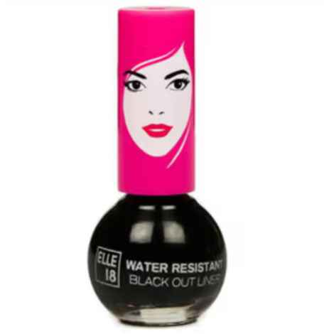 Buy Elle18 Water Resistant Black Out Eye Liner (5 ml) - Purplle