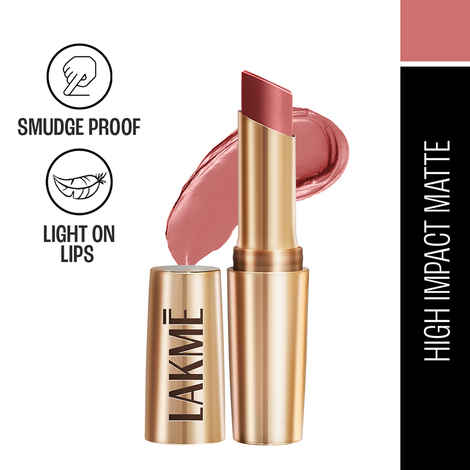 Buy Lakme 9to5 Powerplay Priming Matte Lipstick, Lasts 16hrs, Blushing Nude, 3.6 gm - Purplle