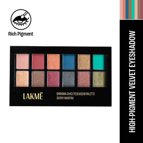 Buy Lakme Glitterati Chroma Chic Eye Shadow Palette|| Stilettos ||12 gm - Purplle