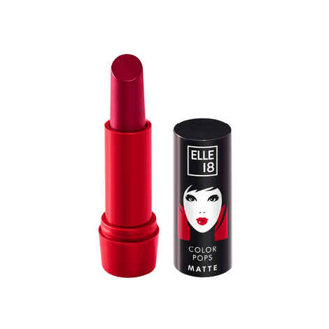 Buy Elle18 Color Pop Matte Lip Color, Code Red, (4.3 gm) - Purplle