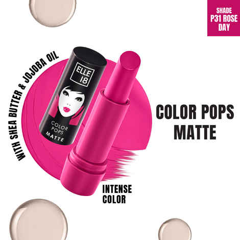 Buy Elle18 Color Pop Matte Lip Color, Rose Day, (4.3 gm) - Purplle