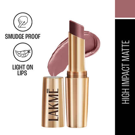 Buy Lakme 9to5 Powerplay Priming Matte Lipstick, Lasts 16hrs, Dusty Pink, 3.6 gm - Purplle