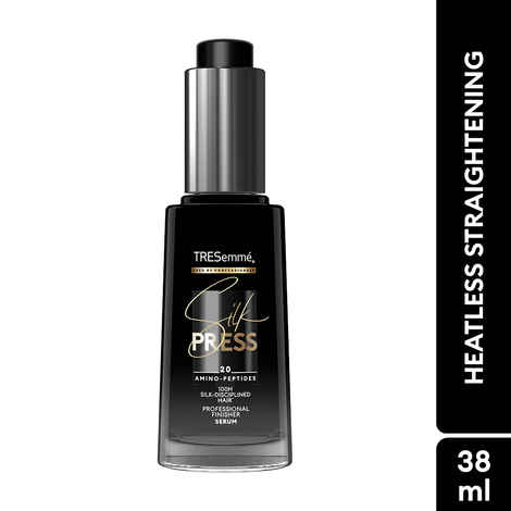 Buy TRESemme Silk Press Finisher Serum, 100H Silk-Disciplined Hair, Instant Shine, Straight & Sleek Finish 38 ml - Purplle