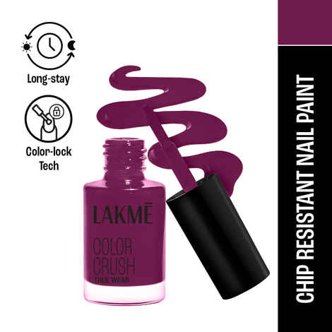 Buy Lakme True Wear Color Crush Nail Polish, Long Lasting & Vibrant Nail Paint, 403, 6 ml - Purplle