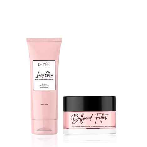 Buy RENEE Base & Glow Duo - RENEE Bollywood Filter 15 gm , Renee Lumi Glow Highlighting Moisturizer 50 gm, Makeup kit, Combo of 2 - Purplle