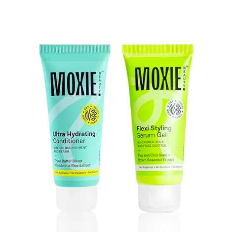 Buy Moxie Beauty Condition & Style Duo (Ultra Hydrating Conditioner 50 ml + Flexi Styling Serum Gel 50 ml) Haircare kit,Combo of 2 - Purplle