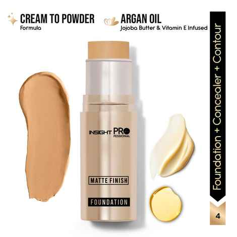 Buy INSIGHT Professional Matte Finish Foundation - Caramel Creme 10 gm - Purplle