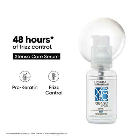 Buy L'Oreal Professionnel Xtenso Care Serum For Frizz-Free, Smooth & Manageable Hair 50 ml - Purplle