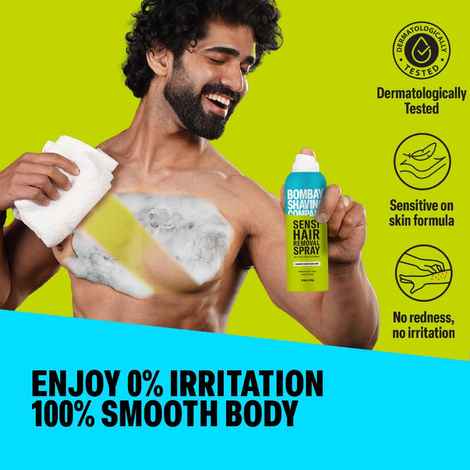 Buy Bombay Shaving Company Sensi Hair Removal Spray - 200 ml - Purplle