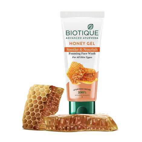 Buy Biotique Honey Gel Soothe & Nourish Foaming Face Wash 150 ml - Purplle