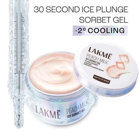 Buy Lakme Icy Sorbet Gel: Instant Cooling Moisturizer with 2% Pro-Ceramide, Peptide & Pentavitin 100 gm - Purplle