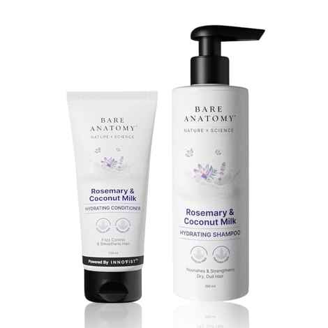 Buy Bare Anatomy Rosemary & Coconut Milk Shampoo (200 ml) + Conditioner (150 ml)Combo of 2 - Purplle