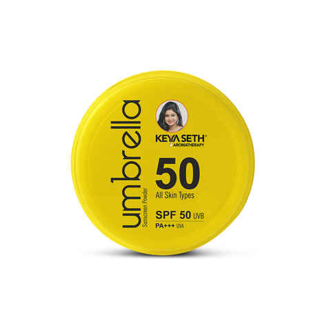 Buy Keya Seth Aromatherapy, Umbrella Sunscreen Powder - SPF 50 UVB, PA+++ UVA - 50 gm - Purplle