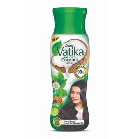 Buy Dabur Vatika Enriched Coconut Hair Oil 405 ml - Purplle