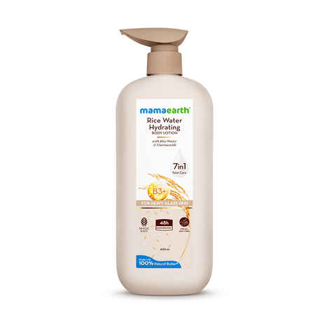 Buy Mamaearth Rice Water Hydrating Body Lotion 400 ml - Purplle