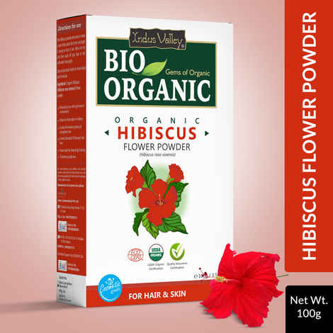 Buy Indus Valley Bio Organic 100% Pure Hibiscus Powder (100 gm) - Purplle