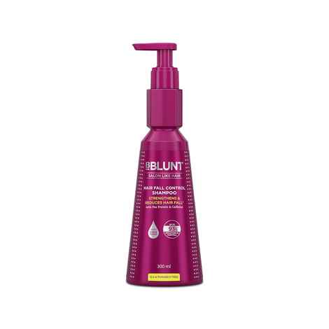BBLUNT Hair Fall Control Shampoo with Pea Protein & Caffeine for Stronger Hair - 300 ml
