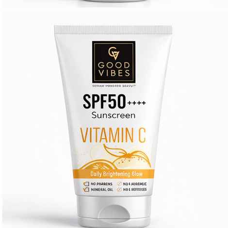 Buy Good Vibes Vitamin C Daily Brightening Glow Sunscreen 30 gm - Purplle