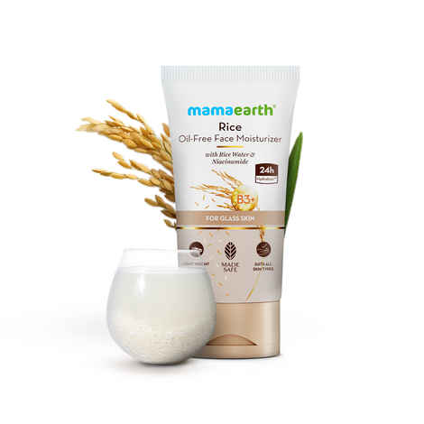 Buy Mamaearth Rice Oil Free Face Moisturizer (150 gm) - Purplle