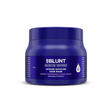 Buy BBLUNT Intense Moisture Hair Mask with Jojoba Oil & Vitamin E for Nourished & Shiny Hair (120 gm) - Purplle