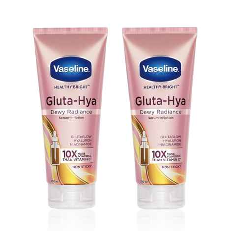Buy Vaseline Gluta-Hya Dewy Radiance Duo (Moisturizer 200 ml x 2) - Purplle
