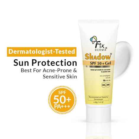Buy Fixderma Shadow Sunscreen SPF 50+ PA+++ Gel Sunscreen For UVA & UVB Protection | Sunscreen For Women & Men 40 gm - Purplle