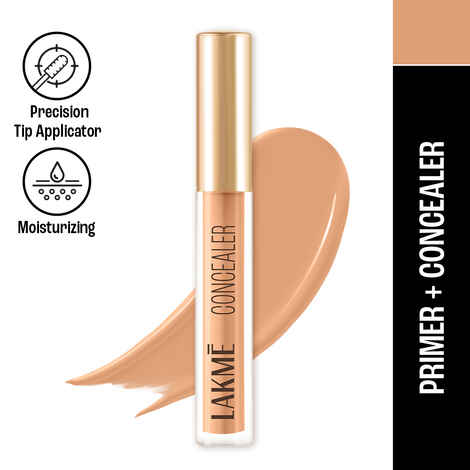 Lakme 9 to 5 Powerplay Priming Concealer | Built in Primer | Hydrating | 20 Nude, 5.4 ml