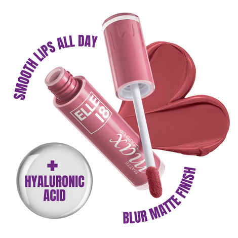 Buy Elle18 Matte Max Liquid Lip - Nude Petal, for Smooth Lips All Day, Transferproof, 6 ml - Purplle