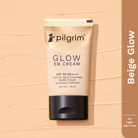 Buy Pilgrim BB Cream Beige Glow,Instant spot coverage, Light Make-up Glow,For Woman 30 ml - Purplle