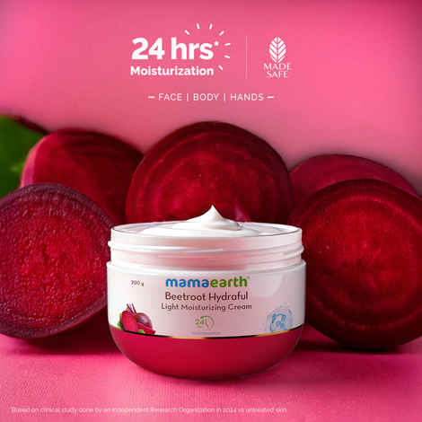 Buy Mamaearth Beetroot Hydraful Light Moisturizing Cream 200 gm - Purplle
