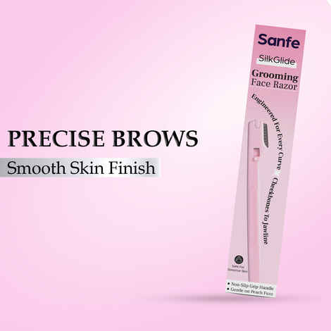 Buy Sanfe SilkGlide Mini Brow Razor For Painless Hair Removal | Pack of 1 - Purplle