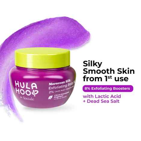 Buy Foxtale Hula Hoop By Foxtale Moroccan Silk Exfoliating Body Scrub - 75 gm - Purplle