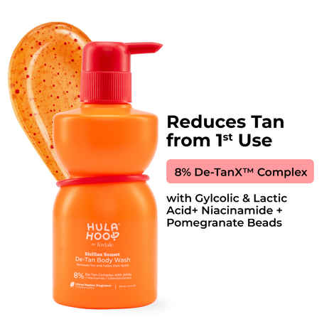 Buy Foxtale Hula Hoop De-Tan Body Wash by Foxtale | Removes Tan & Reduces Pigmentation | 8% De-Tan Complex | 250 ml  - Purplle