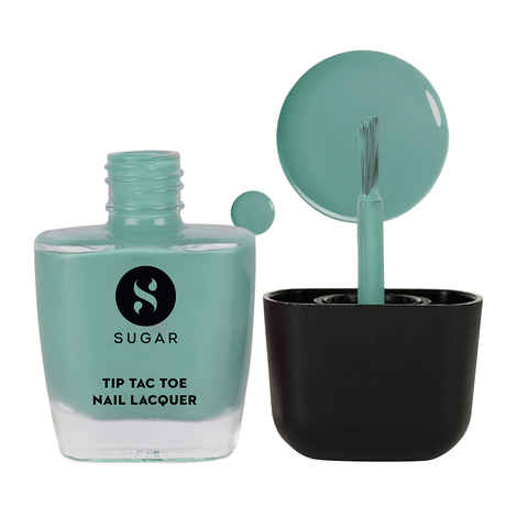 Buy SUGAR Cosmetics Tip Tac Toe Nail Lacquer Classic | Long-lasting, 100% Chip-resistant & Glossy Finish | 9 ml - 08 Sacred Sage - Purplle