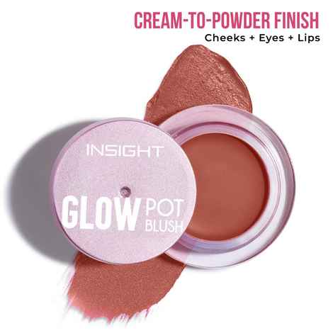 Buy INSIGHT Glow Pot Blush - Coral Tint 5.5 gm - Purplle